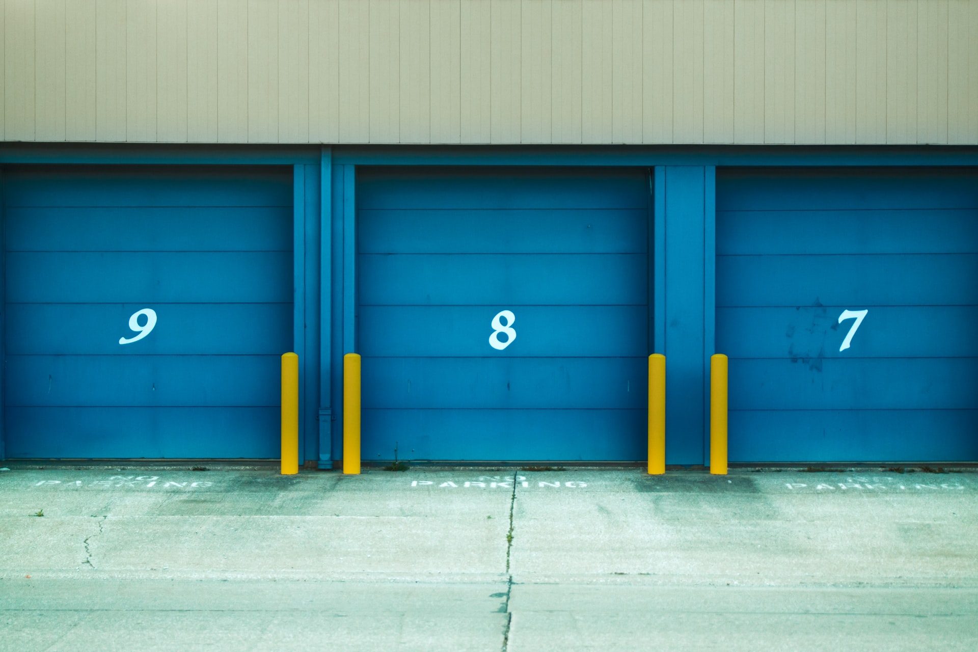 numbered storage units