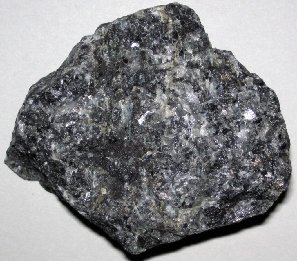 Platinum-palladium ore from Montana's Stillwater Mine.