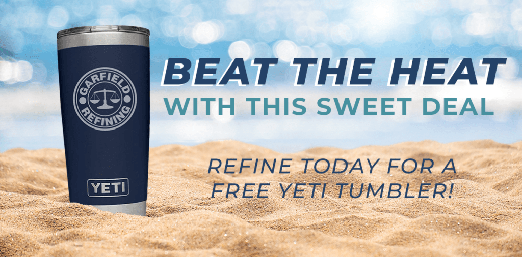 Refine today for a free Yeti Tumbler!