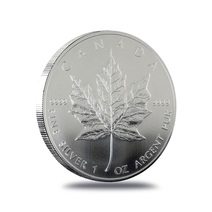 silver coin bullion displayed to buy