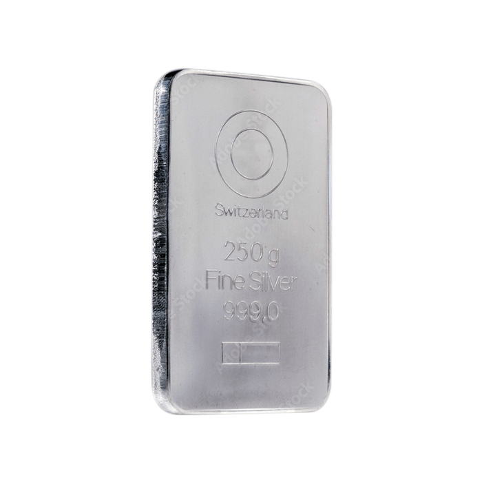 silver bullion displayed to buy