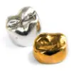 palladium and gold dental crown caps