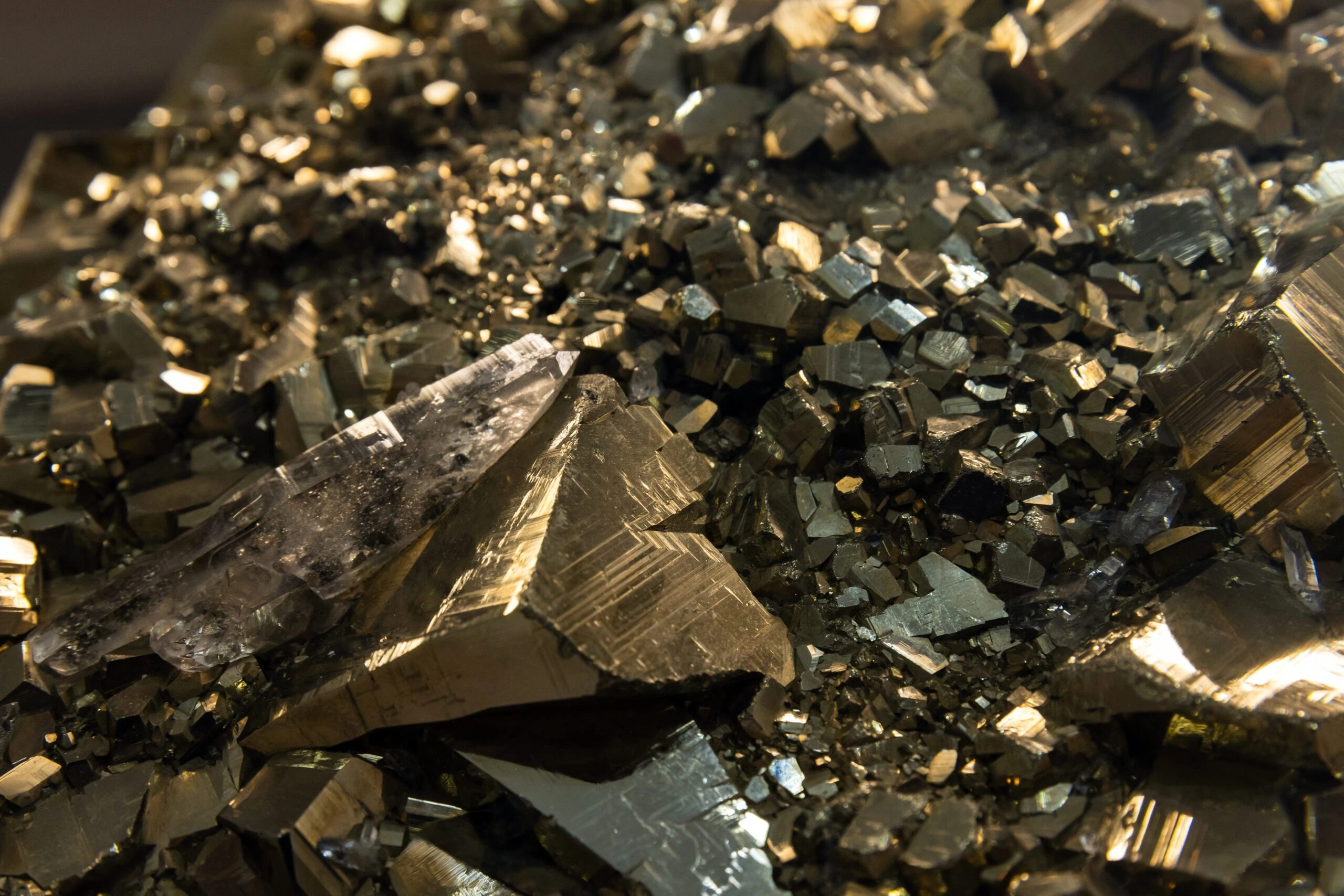 The mineral pyrite or iron pyrite, also known as fool's gold