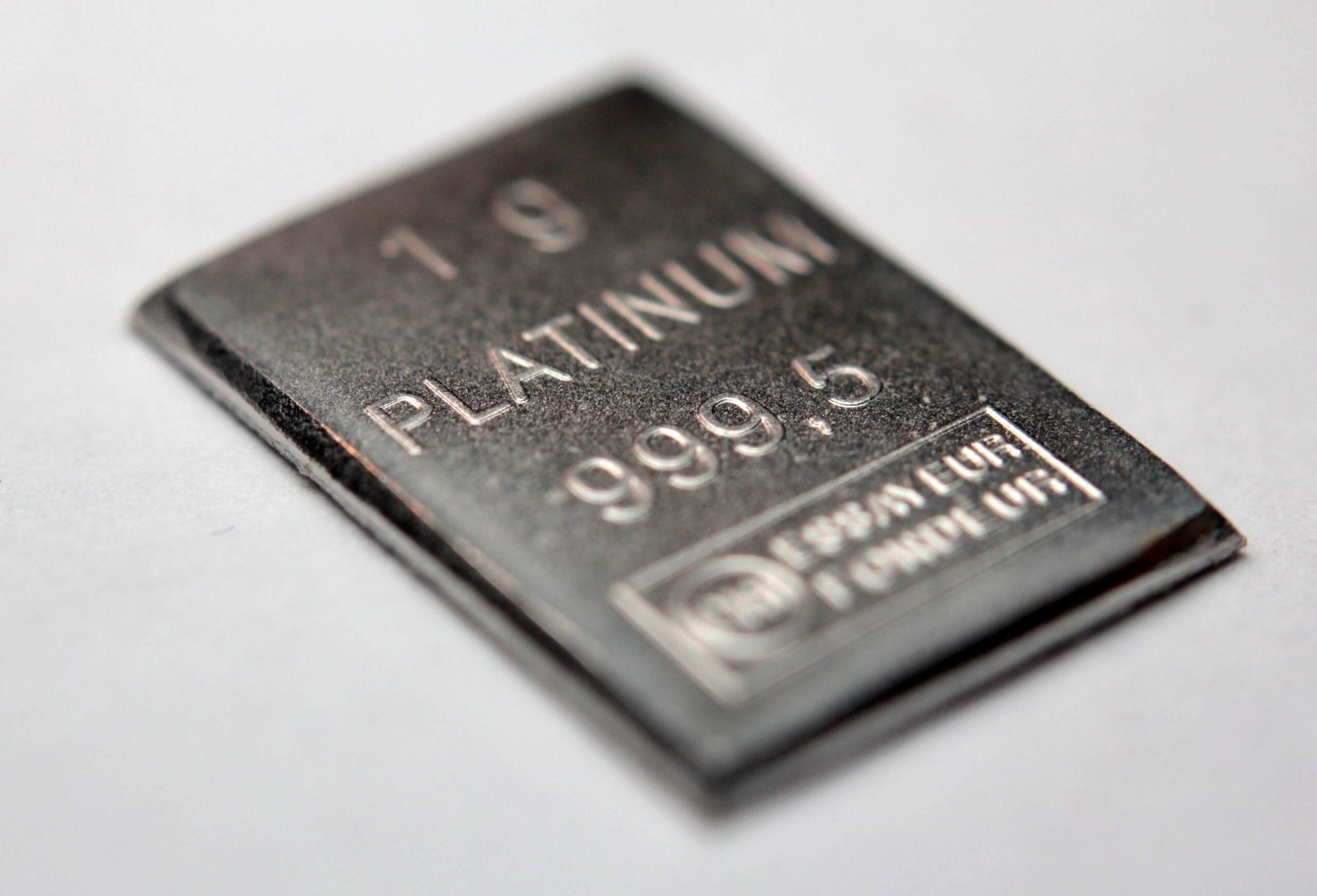 Platinum on the periodic table of elements