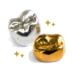 Silver and gold dental crowns accepted for refining