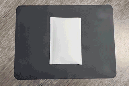Sealed, prepaid envelope ready to ship precious metals to Garfield Refining