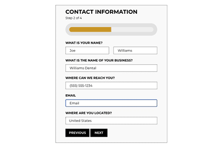 Filling out Garfield Refining's online form to request a free shipping label